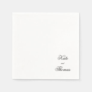 Guardanapo De Papel Nápoles Simples e Minimalista Elegante Na moda Chi