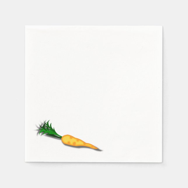 Guardanapo De Papel Nariz de Cenoura Mágica de Inverno (Frente)