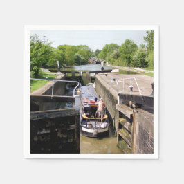GUARDANAPO DE PAPEL NARROWBOATS CANAIS