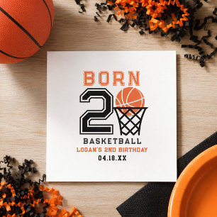 Guardanapo De Papel Nascer 2 - Basquete Segundo aniversário de espor