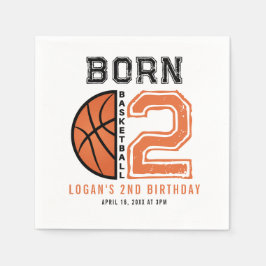 Guardanapo De Papel Nascer 2 - Festa de segundo aniversário de basquet