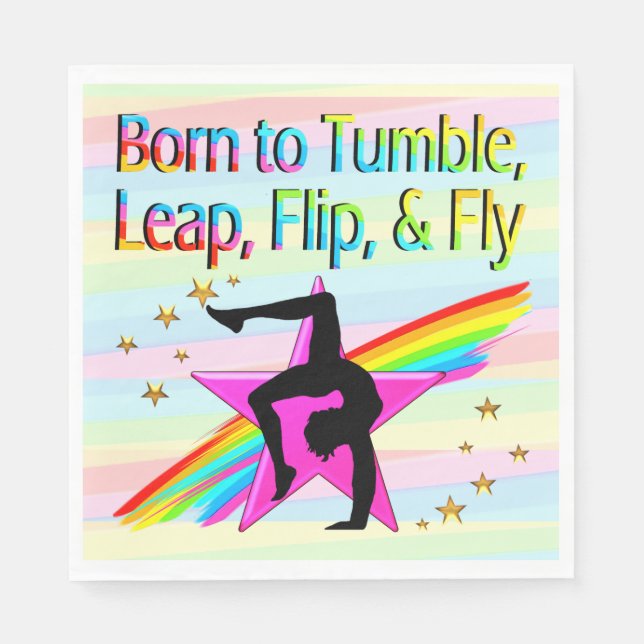 GUARDANAPO DE PAPEL NASCER A BOLSAS DE GINÁSTICA (Frente)