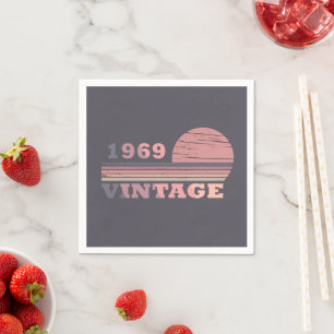 Guardanapo De Papel Nascer de aniversário de 1969