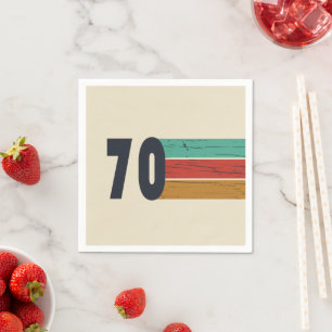 Guardanapo De Papel Nascer de aniversário de 1970