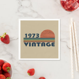 Guardanapo De Papel Nascer de aniversário de 1973