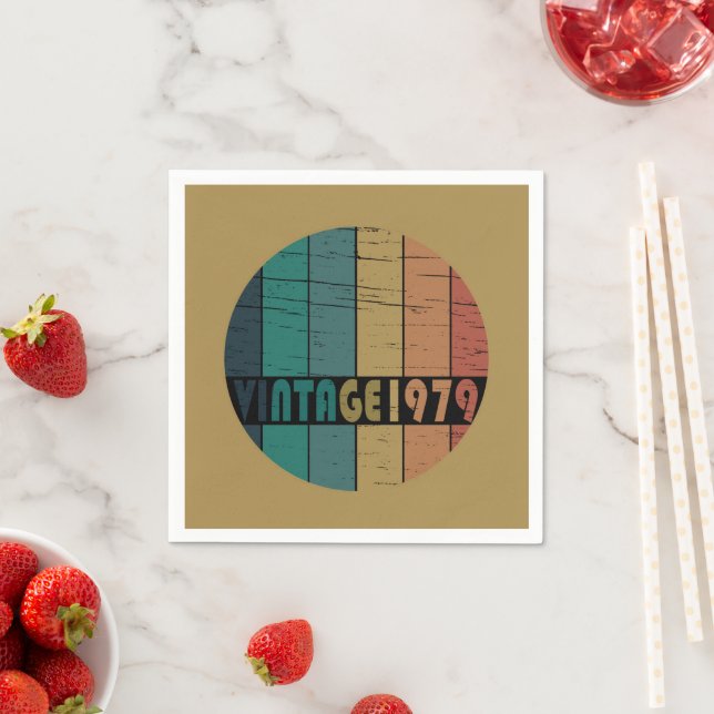 Guardanapo De Papel Nascer de aniversário de 1979 (Insitu)