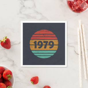 Guardanapo De Papel Nascer de aniversário de 1979