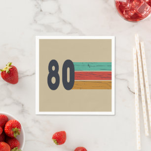 Guardanapo De Papel Nascer de aniversário de 1980