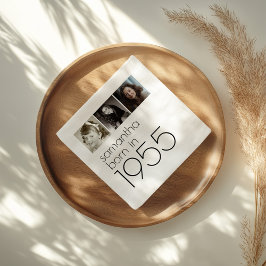 Guardanapo De Papel Nascer em 1955 Festa de aniversário de fotos 3