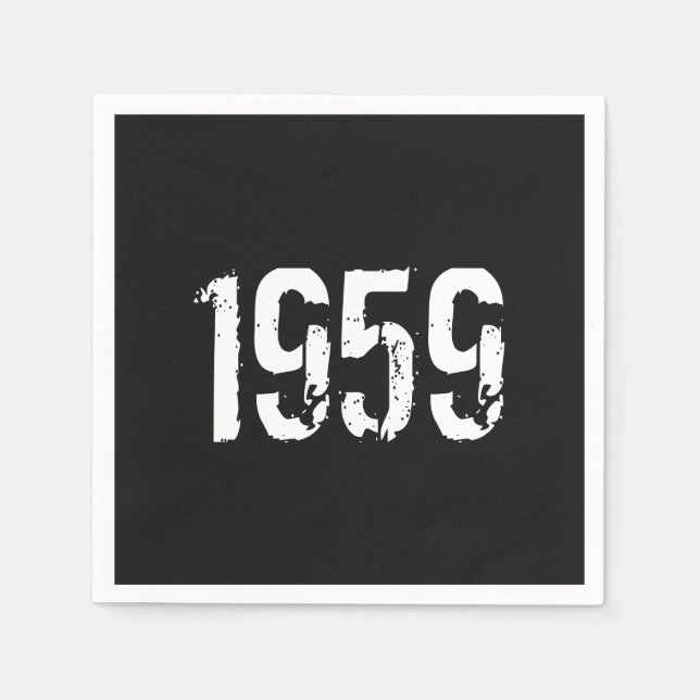 Guardanapo De Papel Nascer em 1959 (Frente)