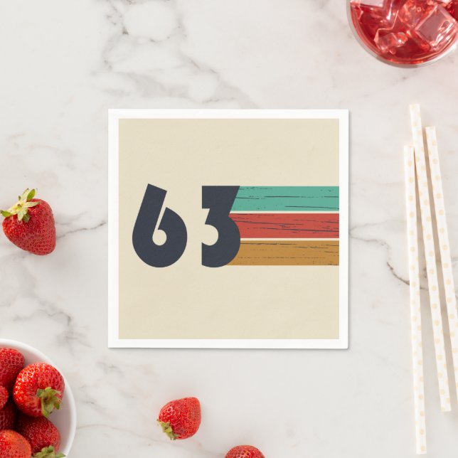 Guardanapo De Papel nascer na festa de aniversário de 1963 (Insitu)