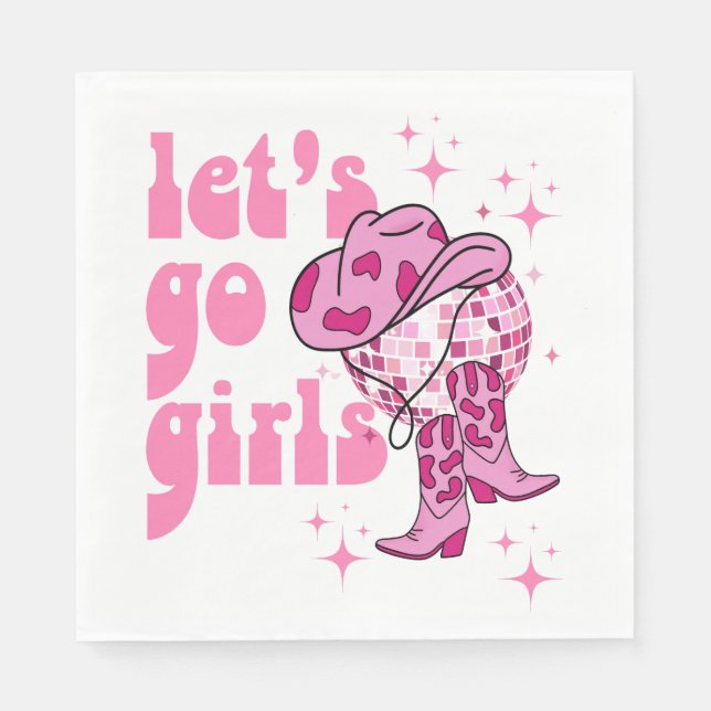 Guardanapo De Papel Nashville Bachelorette Rodeo Weekend (Frente)