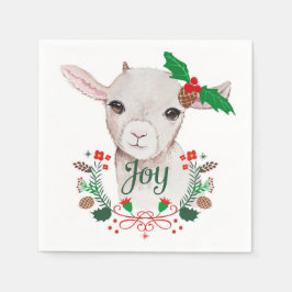 Guardanapo De Papel Natais vintages bonitos Capim-bebê - Alegria