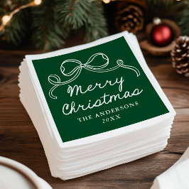 Guardanapo De Papel Natal Alegre Arco Desenhado à Mão Caprichoso
