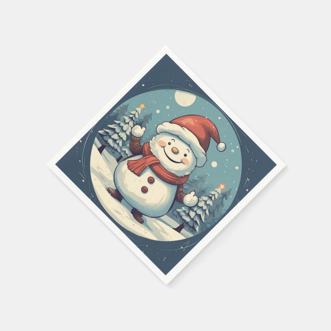 Guardanapo De Papel Natal Antigo Feliz (Canto)