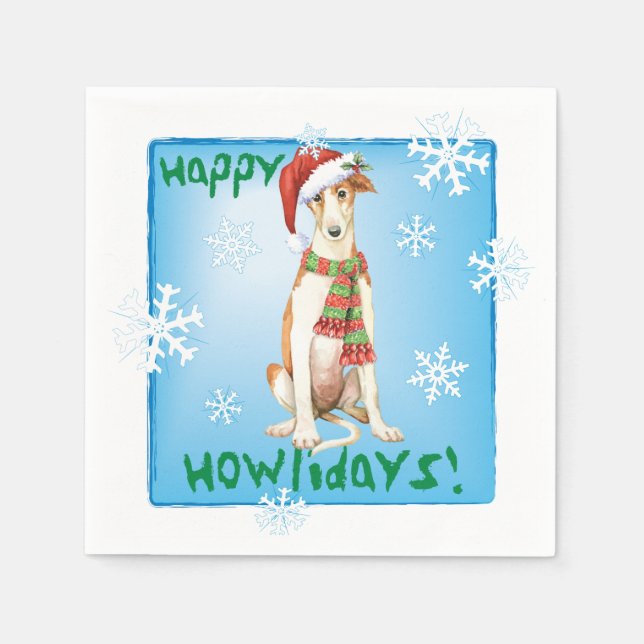 Guardanapo De Papel Natal Borzoi Napkins (Frente)