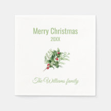 Natal Botânico Simples e Elegante