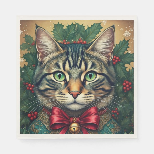 Guardanapo De Papel Natal Cat 2024 (Frente)