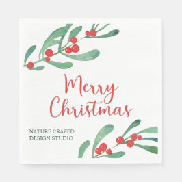 Guardanapo De Papel Natal da Modern Holly Company