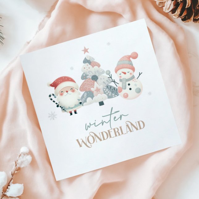 Guardanapo De Papel Natal da Wonderland (Criador carregado)