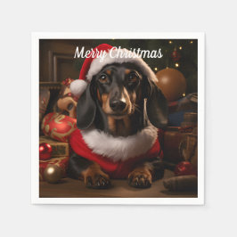 Guardanapo De Papel Natal Dachshund