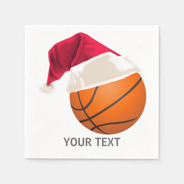 Guardanapo De Papel natal de basquete (Frente)