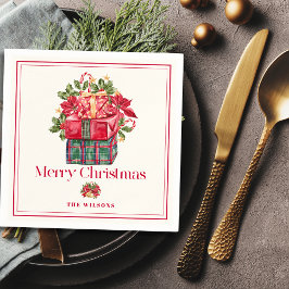 Guardanapo De Papel Natal do Classic Assorted Apresenta