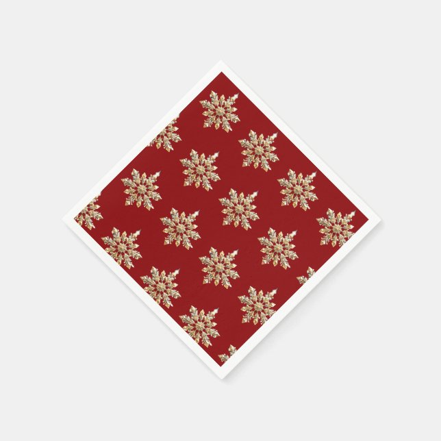 Guardanapo De Papel Natal Dourado e elegante, Natal (Canto)