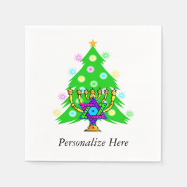 Guardanapo De Papel Natal e Hanukkah
