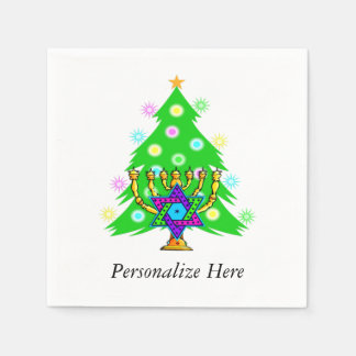 Guardanapo De Papel Natal e Hanukkah