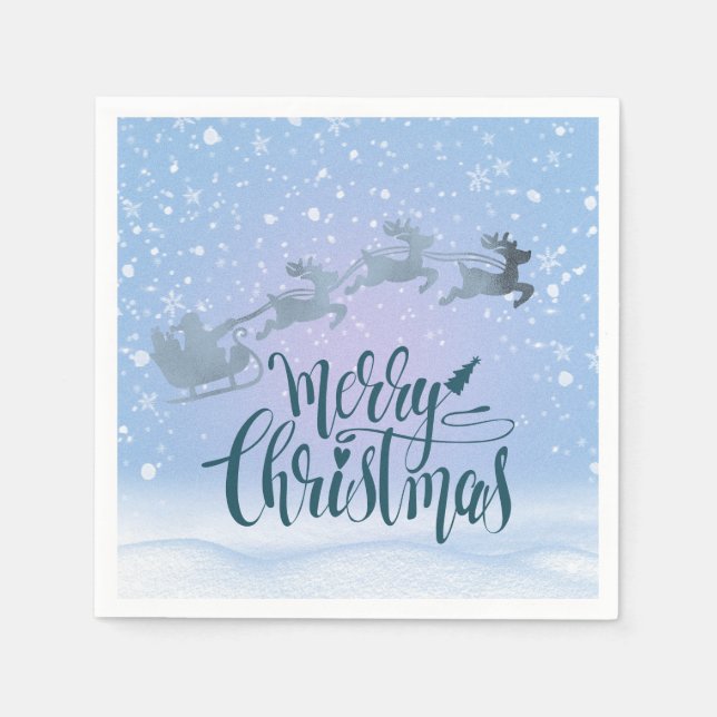 Guardanapo De Papel Natal Elegante (Frente)