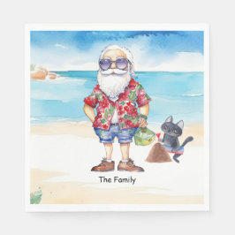 Guardanapo De Papel Natal em julho com SANTA CLAUS