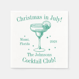 Guardanapo De Papel Natal em julho Festa Cocktail