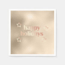 Natal feliz com rosa de cobre elegante