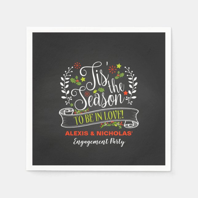 Guardanapo De Papel Natal/Feriado da temporada (Frente)