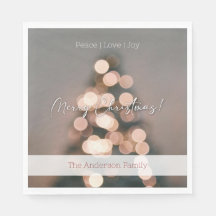 Natal Festivo Napkin - design de Natal quente