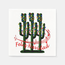 Guardanapo De Papel Natal Fiesta Feliz Festa Navida Cocktail