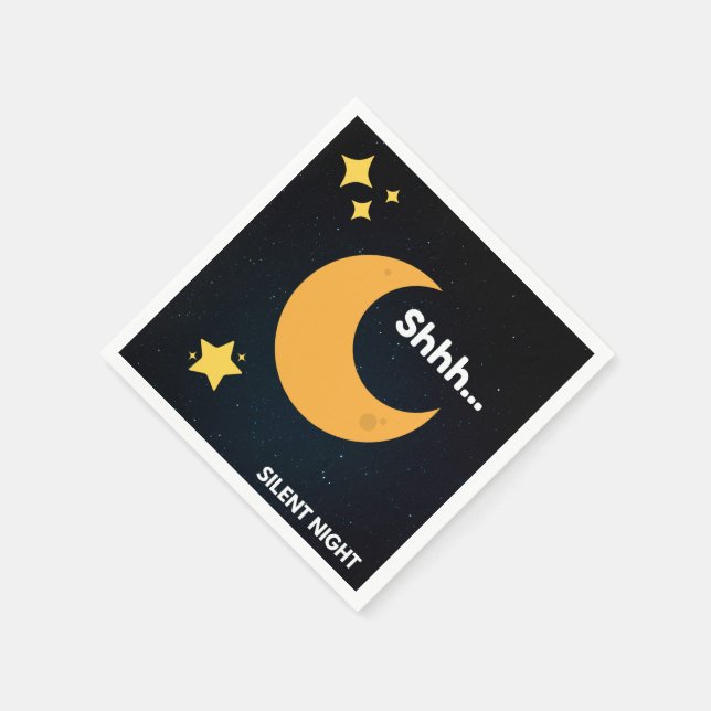 Guardanapo De Papel Natal ilustrado - Noite Silenciosa (Canto)