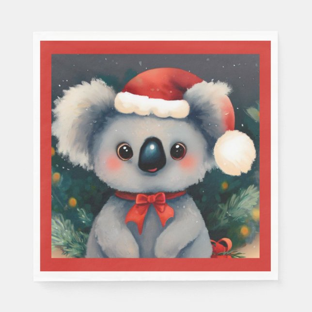 Guardanapo De Papel Natal Koala 1 (Frente)