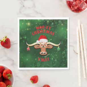 Guardanapo De Papel "NATAL MAMÍFERO, Touro Longhorn