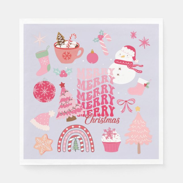 Guardanapo De Papel Natal moderno (Frente)