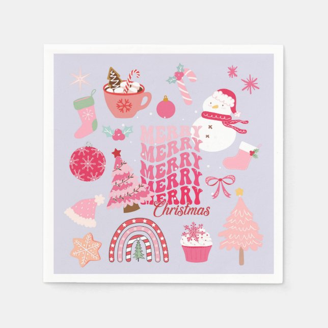 Guardanapo De Papel Natal moderno (Frente)