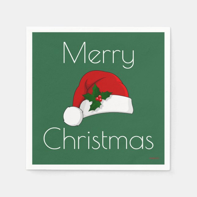 Guardanapo De Papel Natal Napkins Santa hat HAMbyWG (Frente)