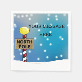 Guardanapo De Papel Natal no Polo Norte