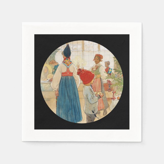 Guardanapo De Papel Natal novamente Julaftonen (Frente)