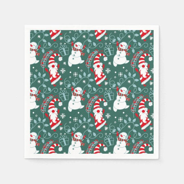 Guardanapo De Papel Natal Papai Noel Natal (Frente)