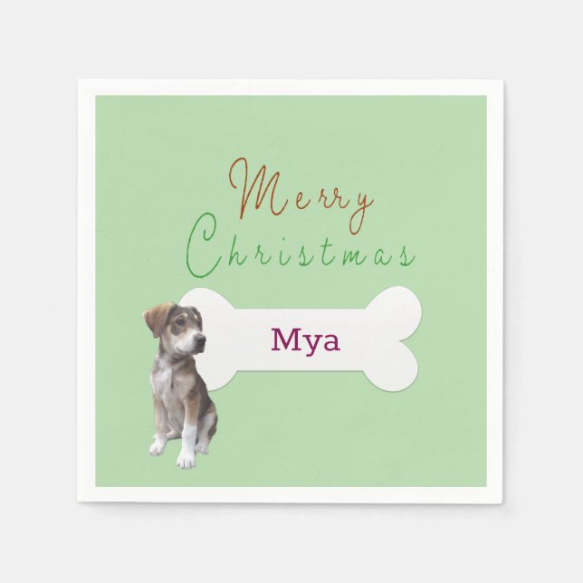 Guardanapo De Papel Natal para cães de estimação (Frente)