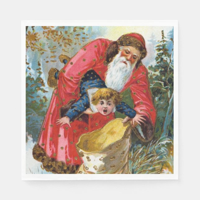 Guardanapo De Papel Natal para Papais noeis ruins (Frente)