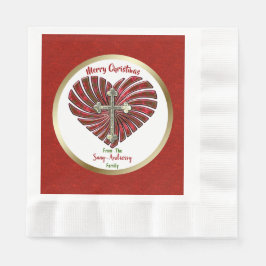 Guardanapo De Papel Natal Personalizado Entre Meu Coração