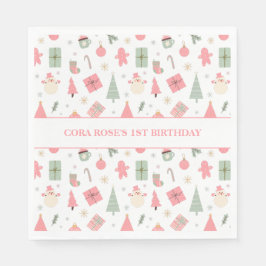 Guardanapo De Papel Natal Que Divertido Primeiro Aniversário